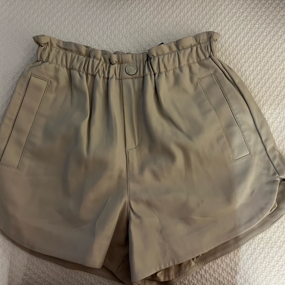 Blank NYC High Waist Tan Shorts